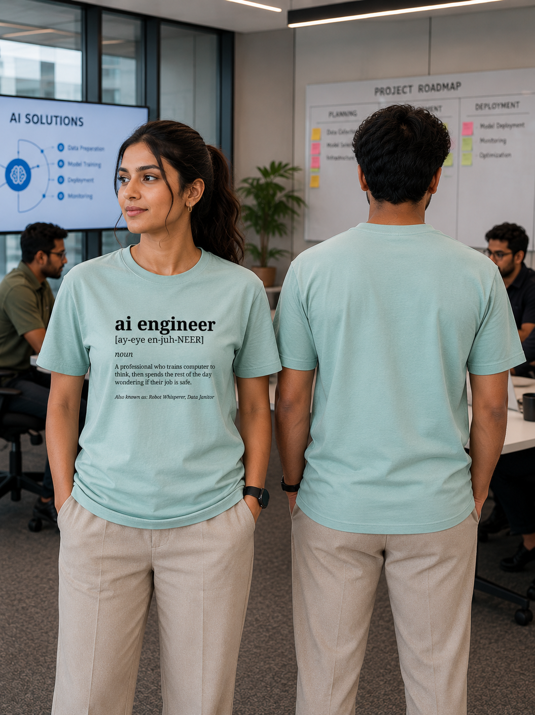 The AI Engineer Tee Unisex Classic Crew T-Shirt