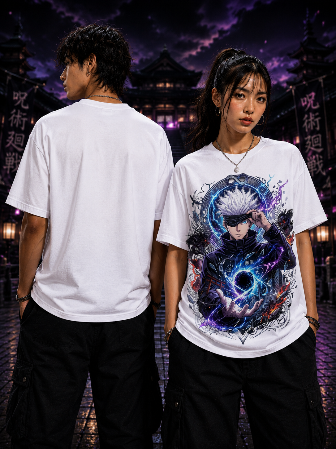 Limitless Void: Gojo Satoru Premium Anime Unisex Classic Crew T-Shirt