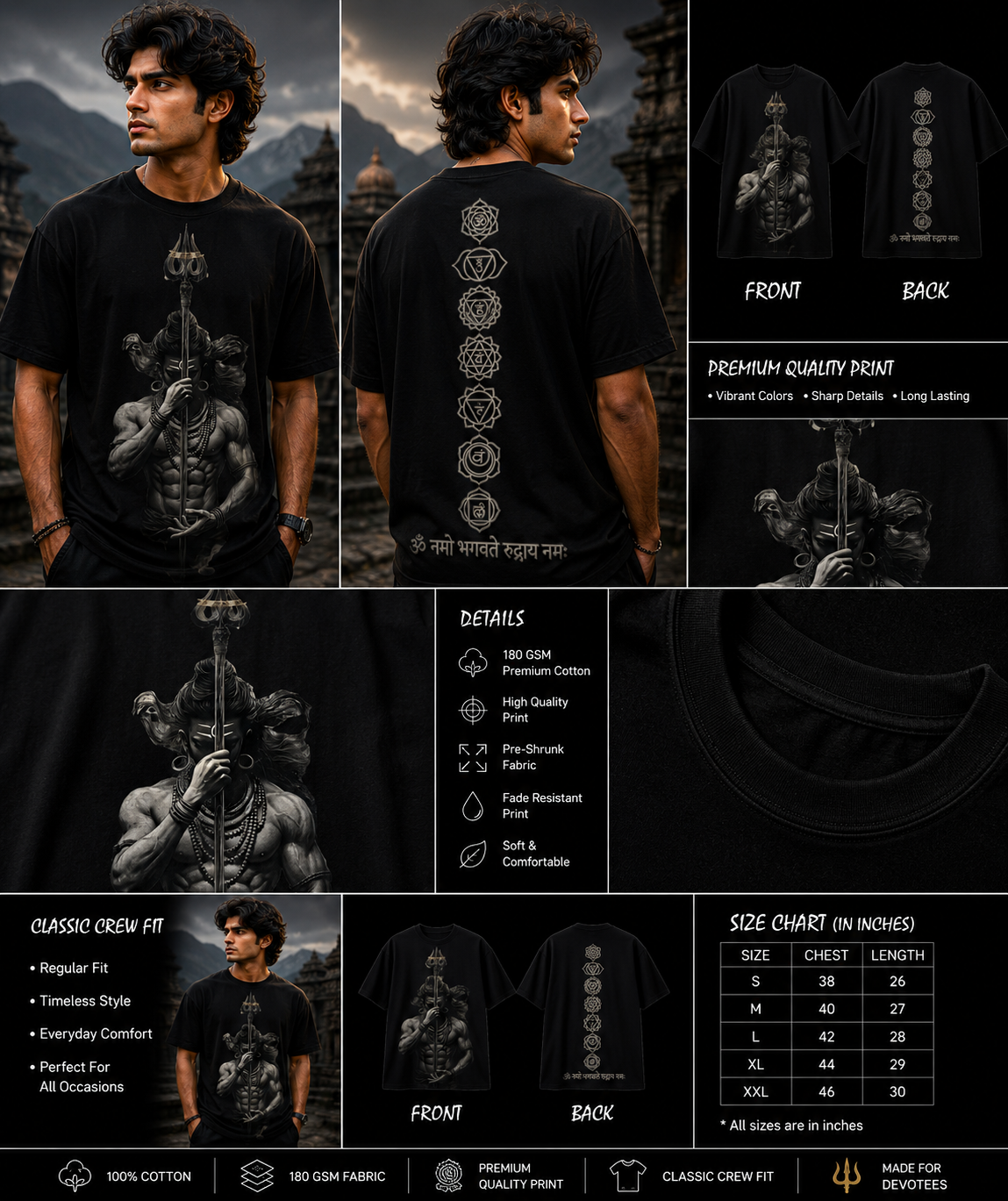 The Rudra Awakening Unisex Classic Crew T-Shirt