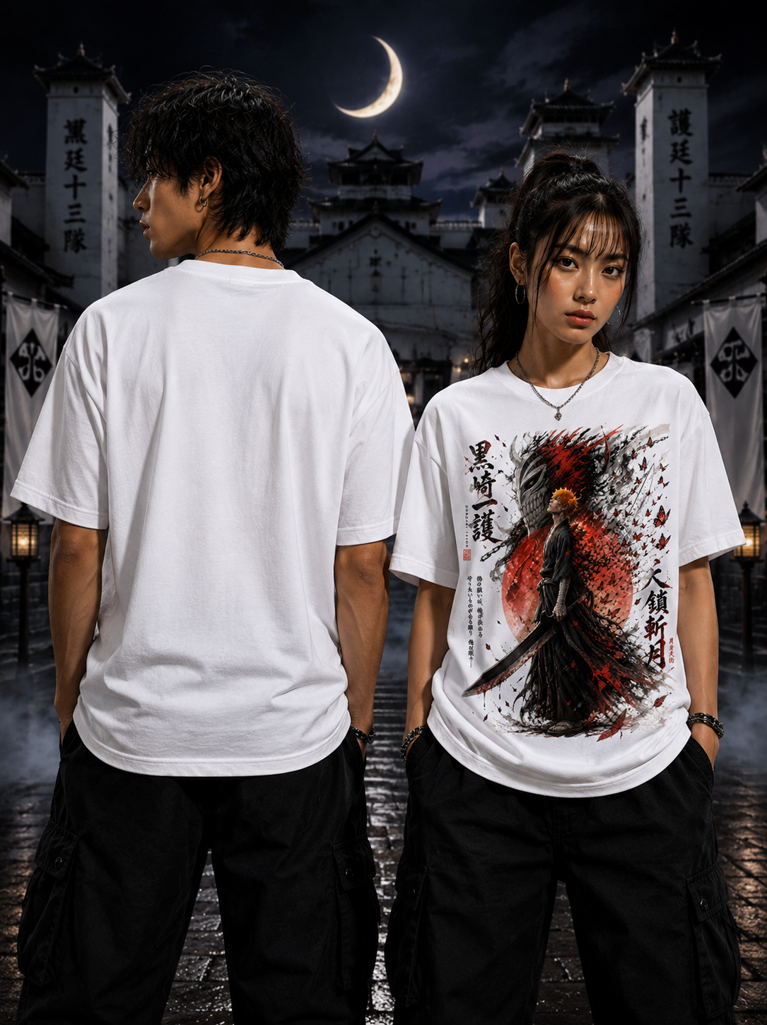 Bankai Unleashed: Ichigo Tensa Zangetsu Premium Unisex Classic Crew T-Shirt
