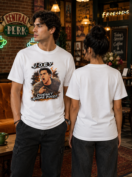 The Friends Food Rule: Joey Tribbiani "No Sharing" Premium Unisex Classic Crew T-Shirt